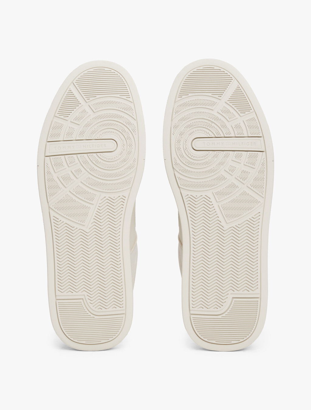 Debossed Logo Court Trainers, Alabaster, hi-res