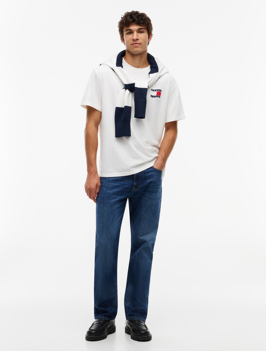 Wavy Flag Back Logo Relaxed T-Shirt