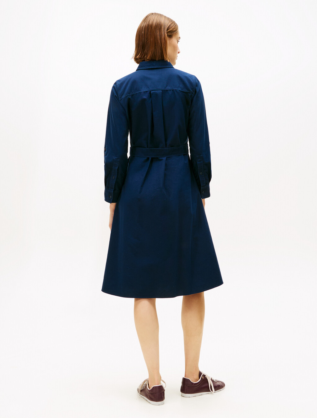 Asia Fit Oxford Dress, Dark Night Navy, hi-res