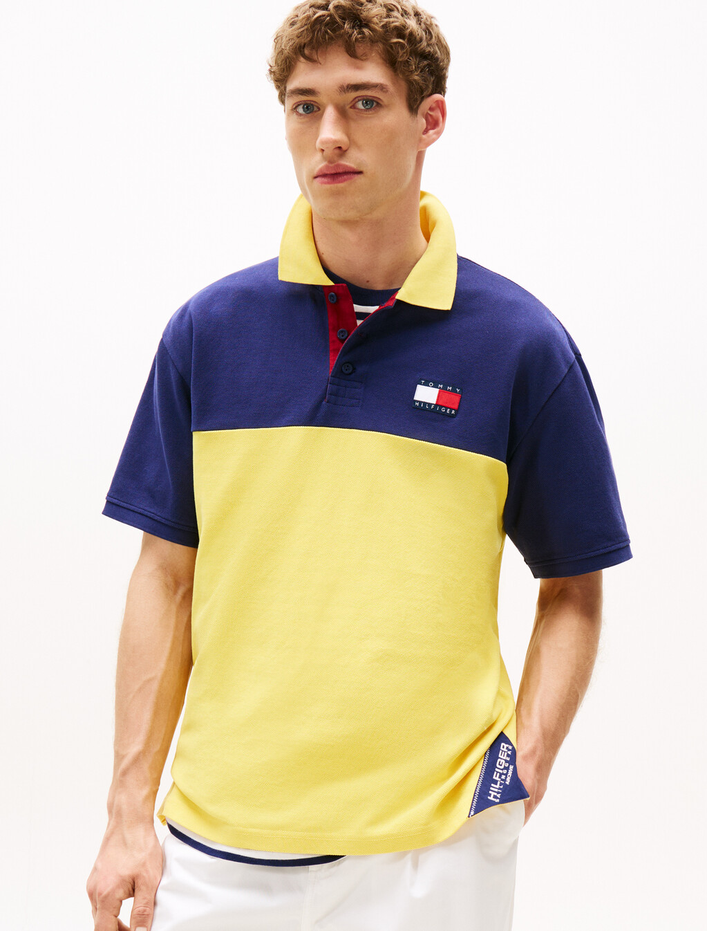 Hilfiger Sailing Back Logo Polo Shirt, Soft Sunflower, hi-res