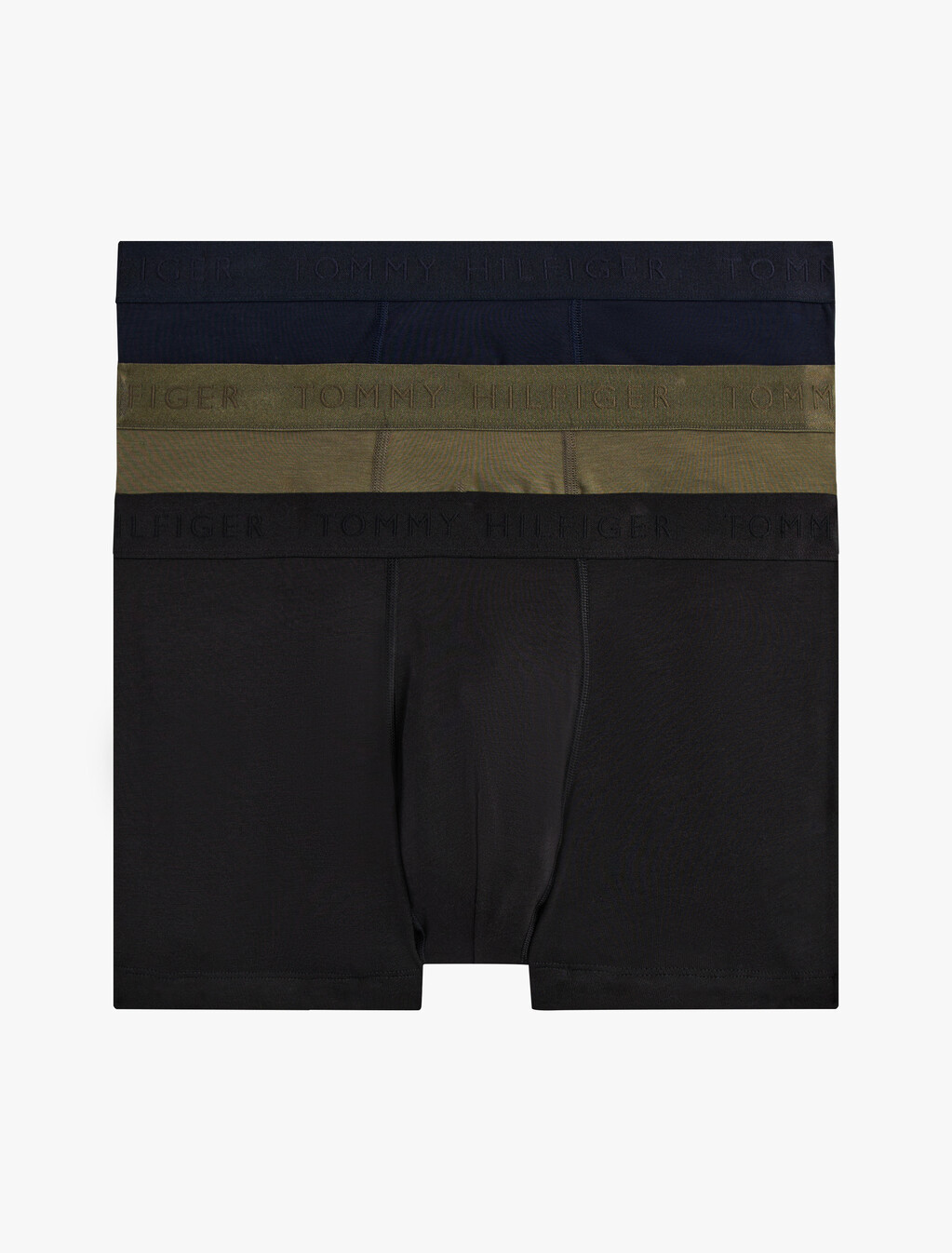 3-Pack Tonal Logo Trunks, Blck/Des Sky/Unty Olv, hi-res