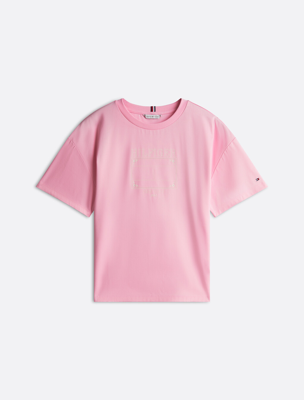 Asia Fit Quick Dry High Neck T-Shirt, Classic Pink, hi-res