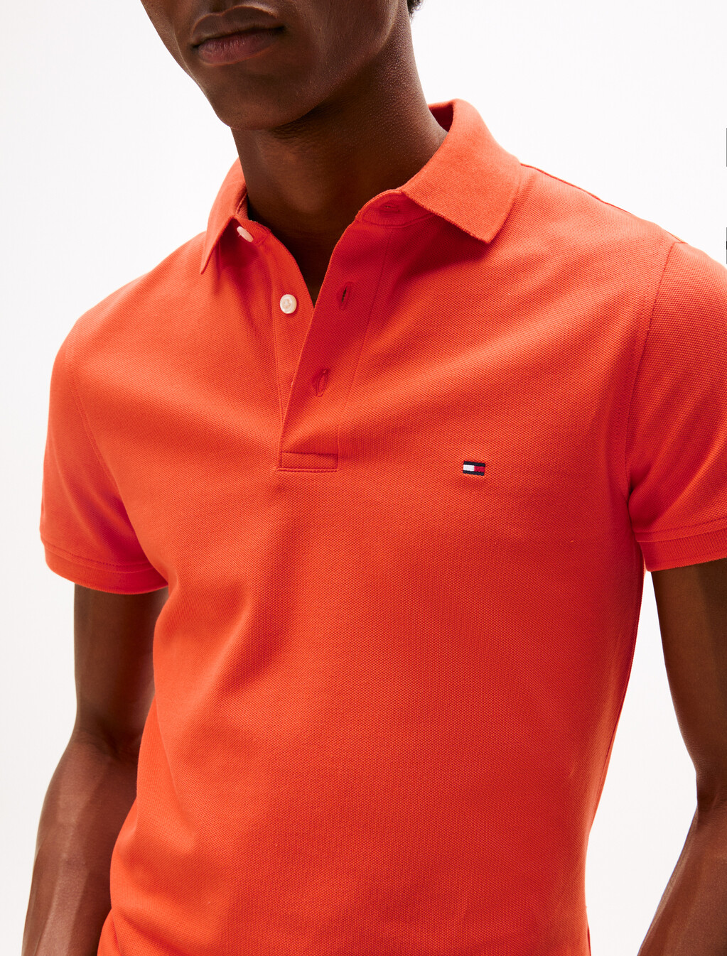 1985 Collection Slim Fit Polo, Brilliant Orange, hi-res