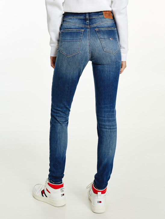 NORA MID RISE SKINNY FADED JEANS