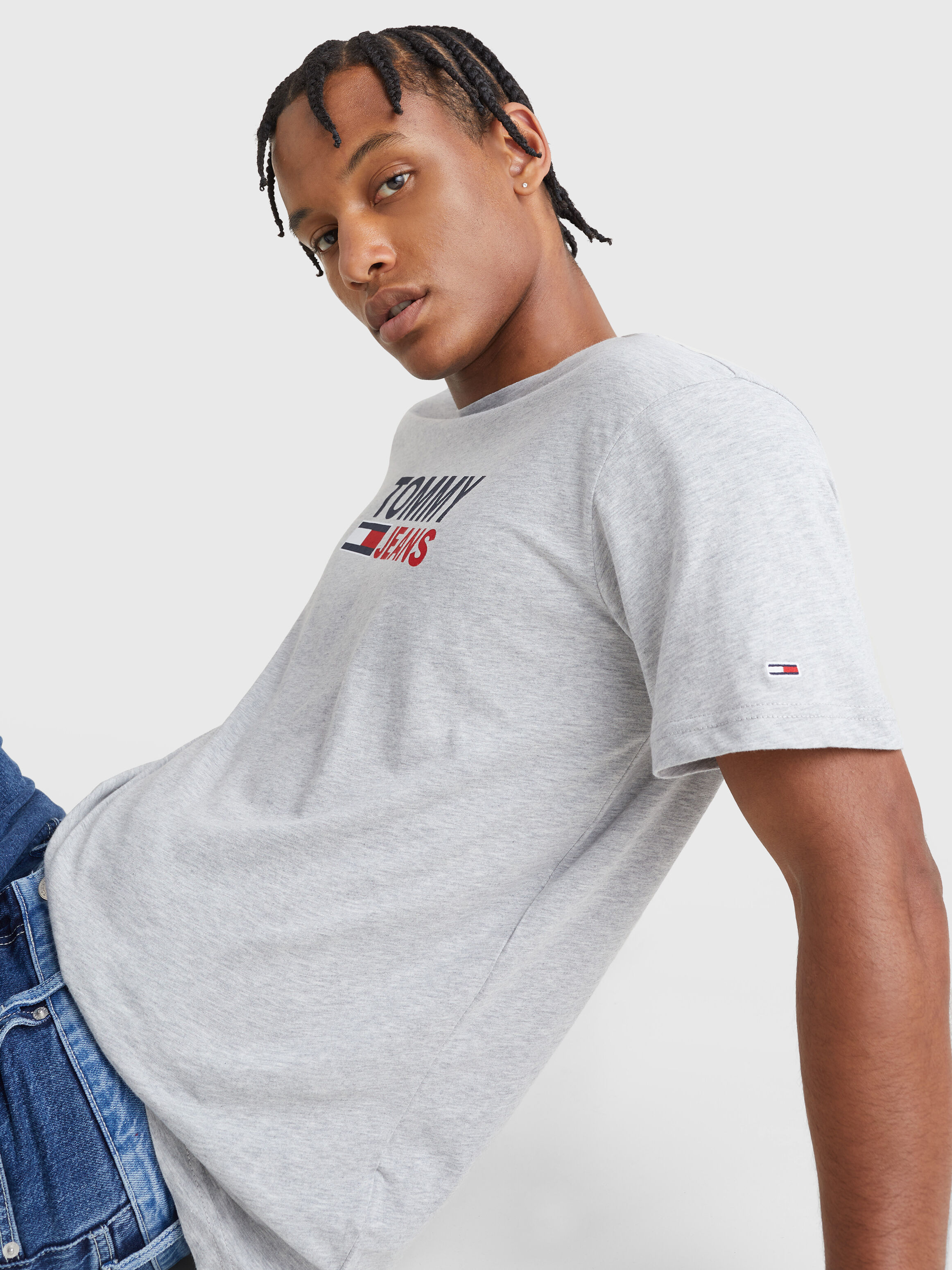 Corporate Signature T Shirt grey Tommy Hilfiger Malaysia