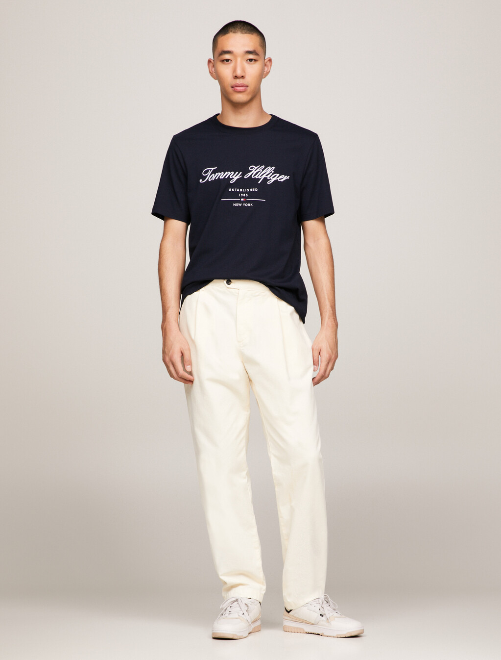 Exclusive Script Logo Jersey T-Shirt, Desert Sky, hi-res