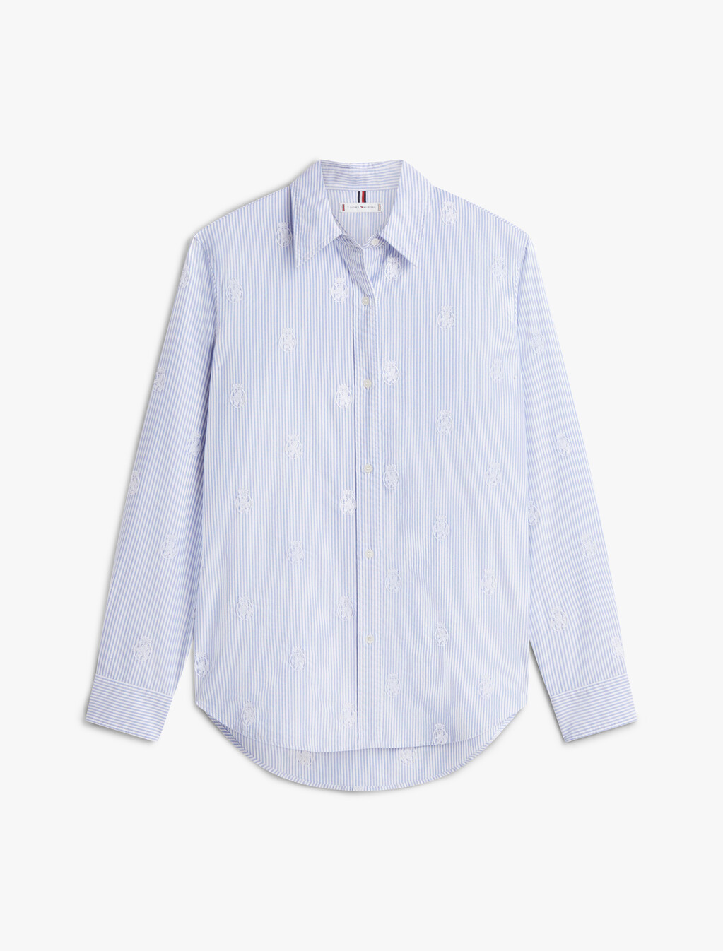 Relaxed Fit TH Crest Embroidery Oxford Shirt, Classic Ithaca / Mid Blue, hi-res