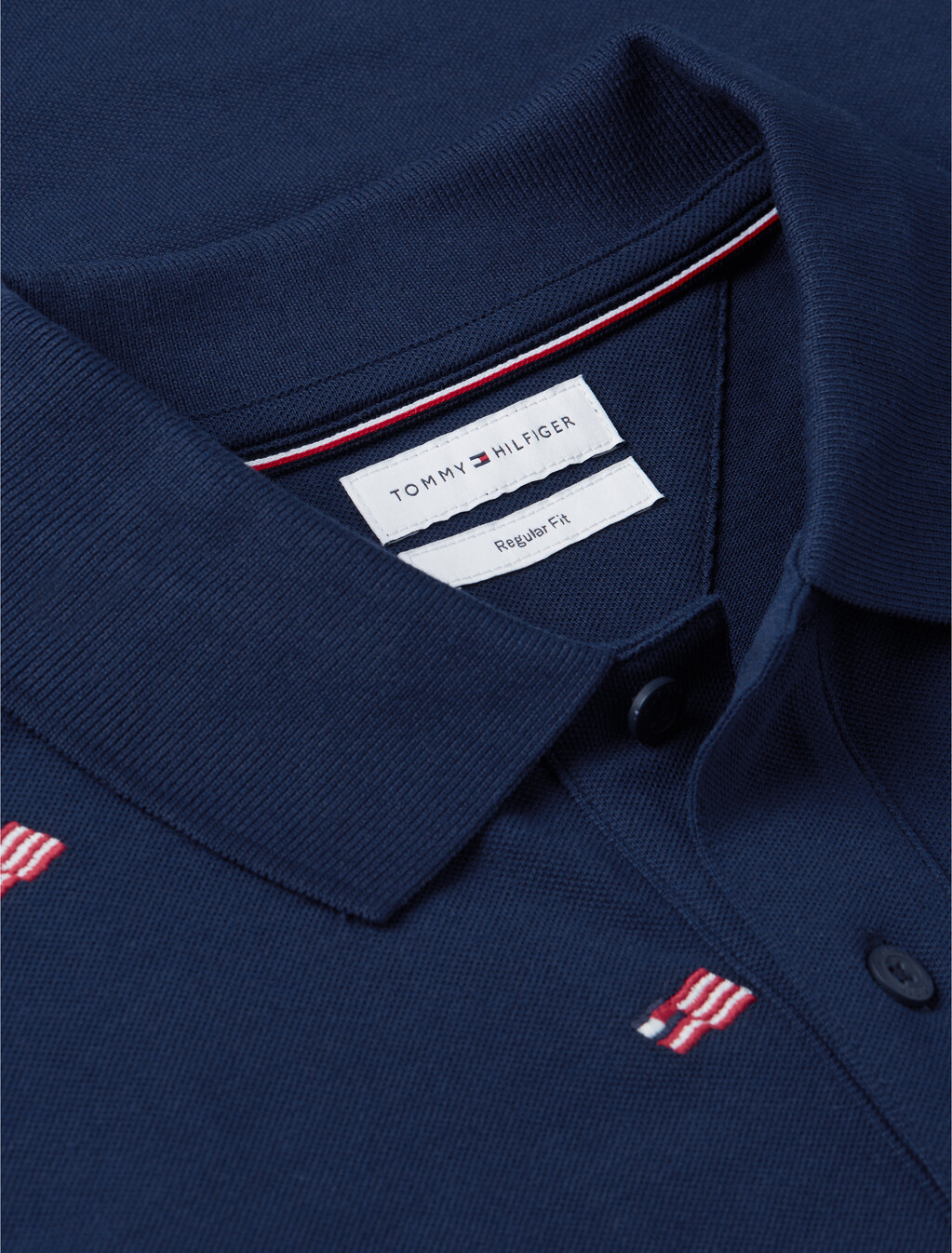 Regular Fit Signature Embroidery Polo Shirt, Carbon Navy, hi-res
