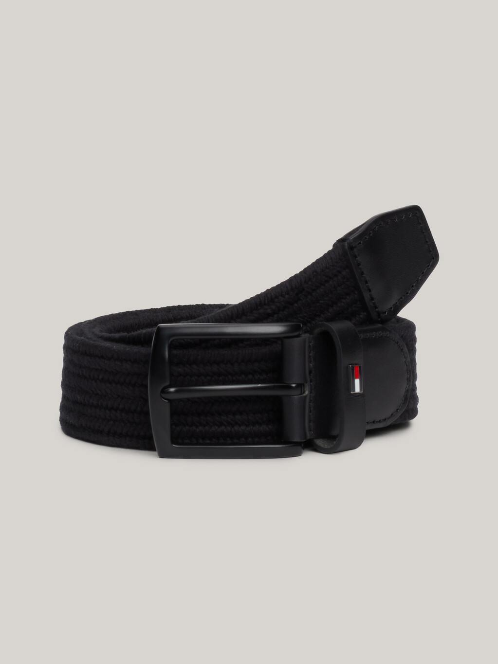 Denton Woven Elastic Belt, Black, hi-res