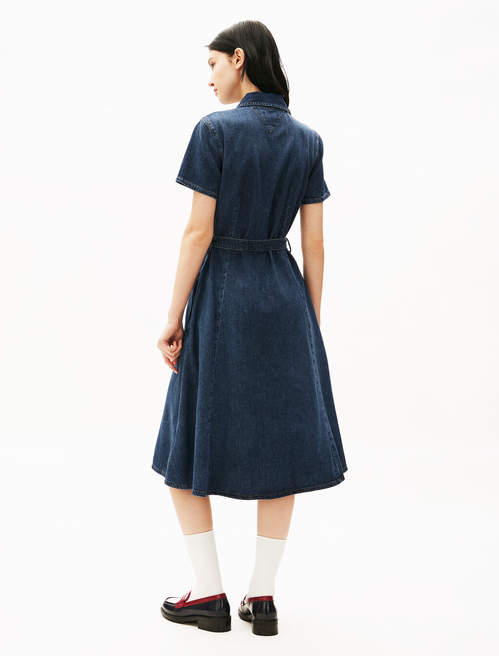 Denim Midi Shirt Dress, New Doreen, hi-res