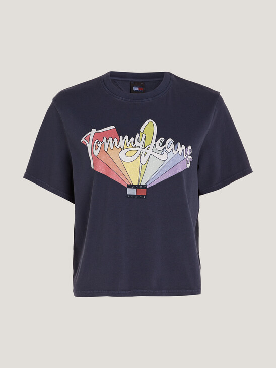 Rainbow Logo Boxy Fit T-Shirt