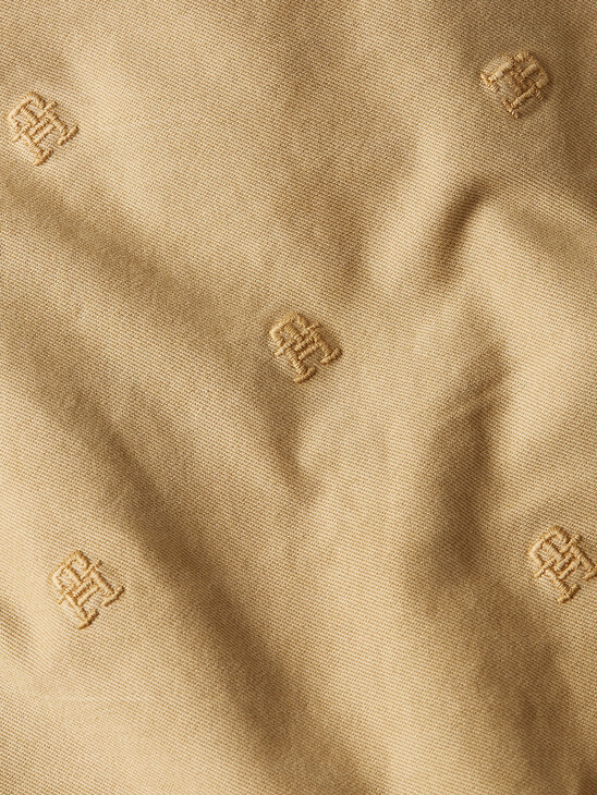 TH MONOGRAM EMBROIDERY RELAXED FIT CHINOS