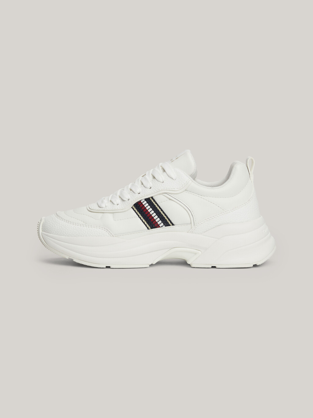 Chunky Dressy Stripe Runners, Ecru, hi-res