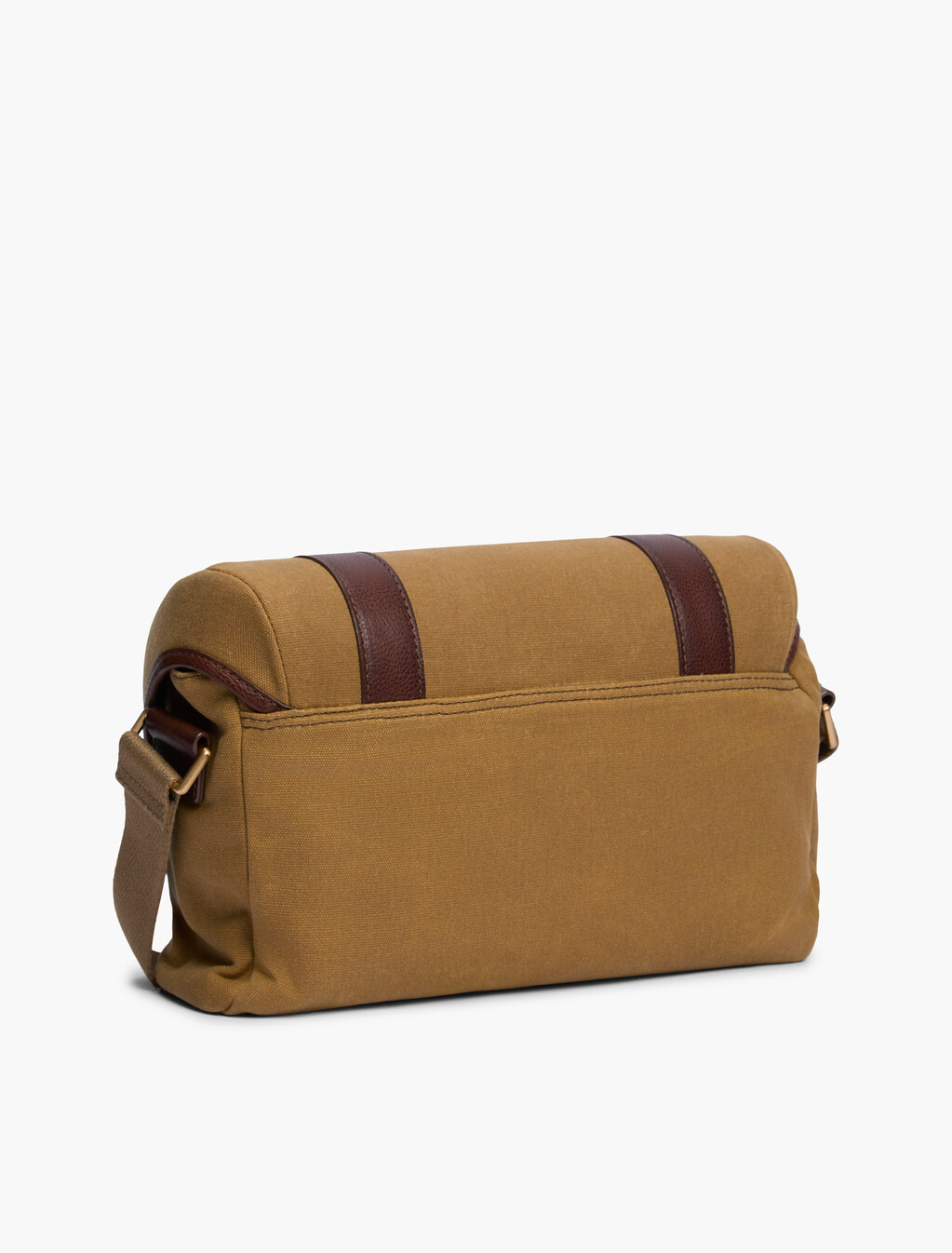 Textile Buckle Flap Crossbody Messenger Bag, Vintage Camel, hi-res