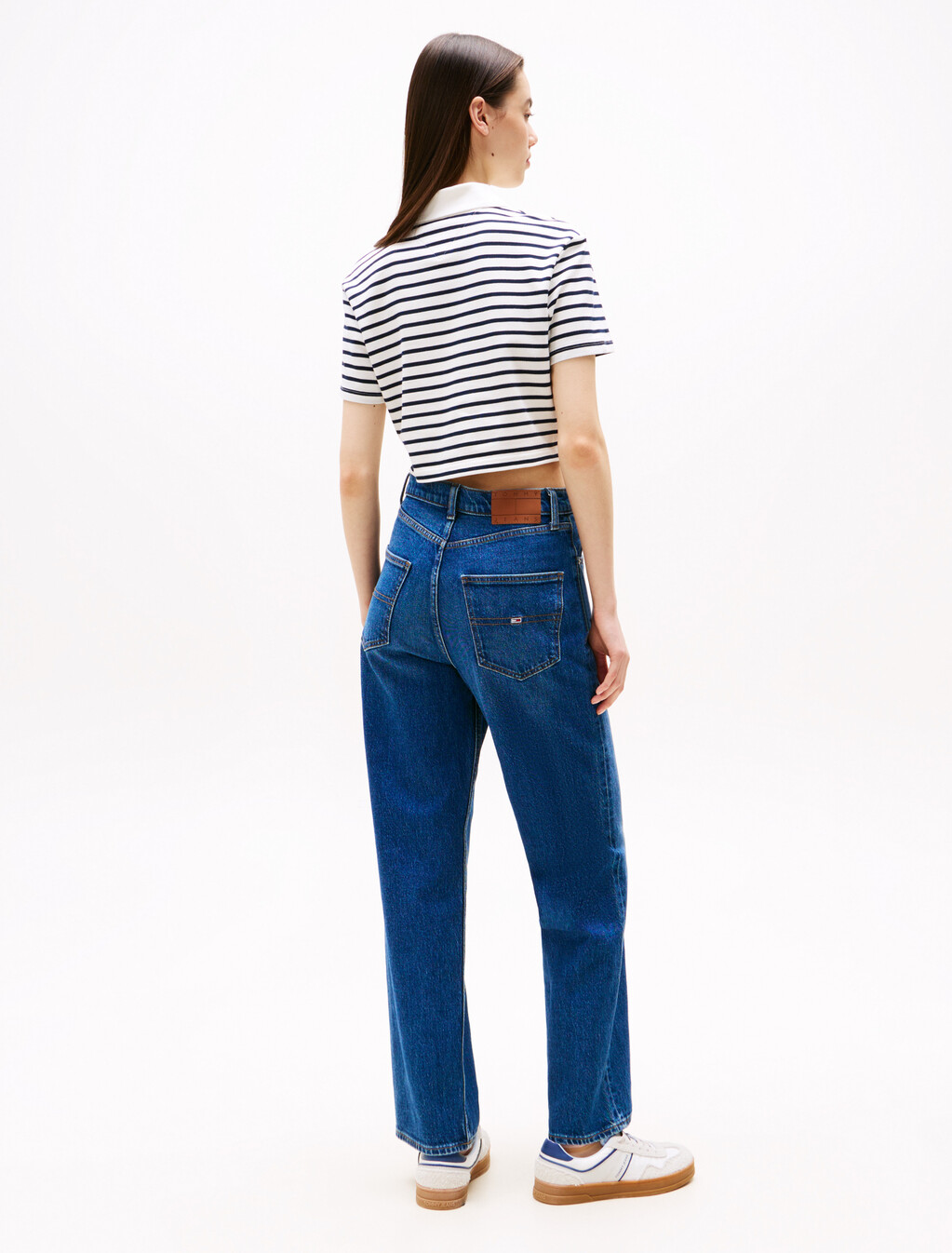 Layla High Rise Slim Straight Jeans, Denim Dark, hi-res
