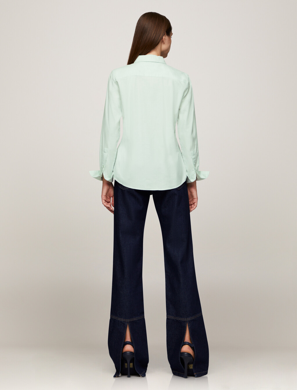 Flag Embroidery Regular Fit Oxford Shirt, Minty Essence, hi-res