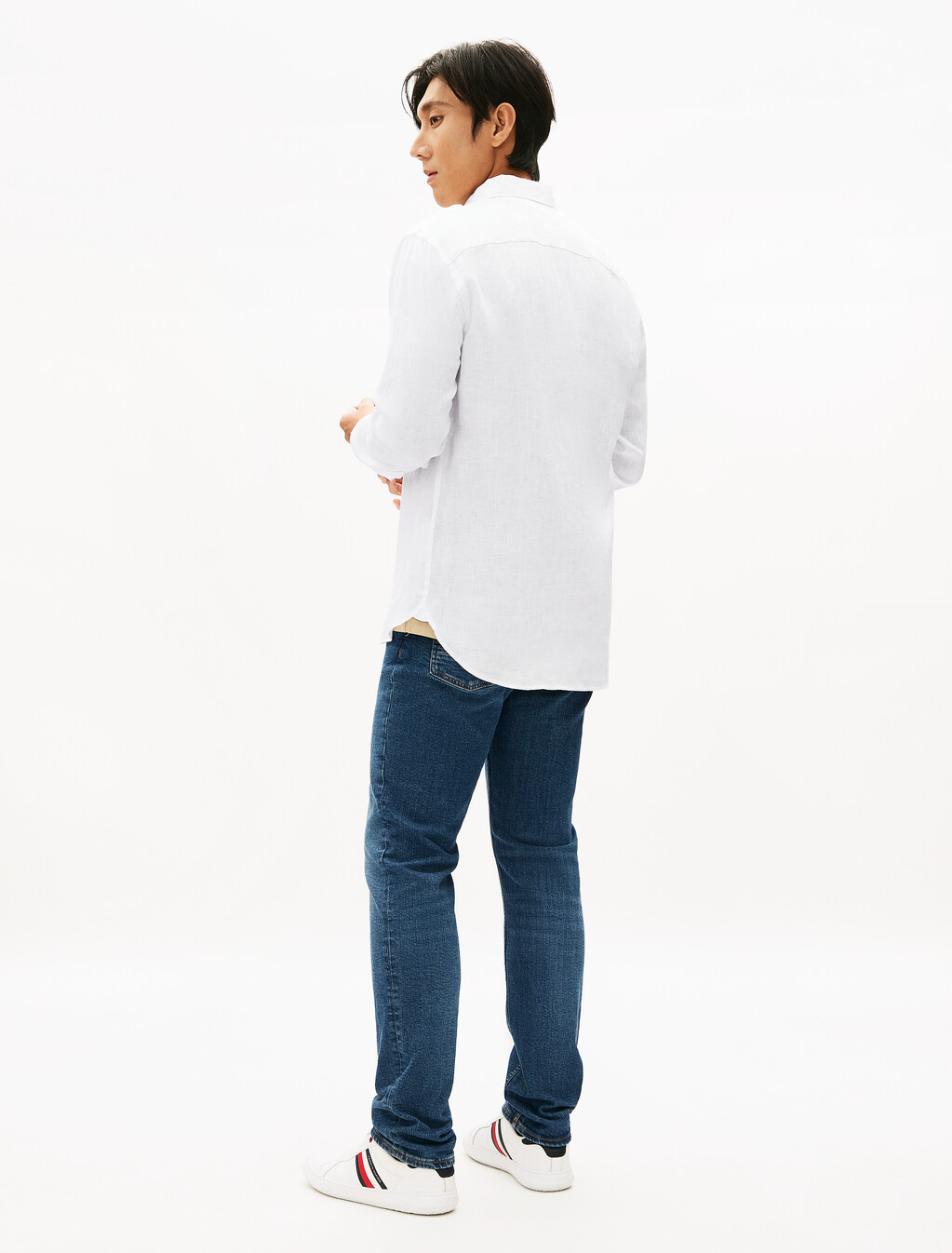Premium Linen Shirt, White, hi-res