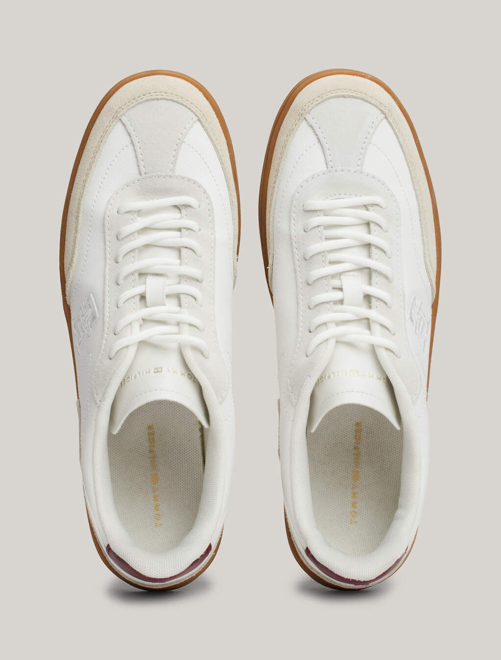 Heritage Suede Court Trainers, Classic Beige, hi-res