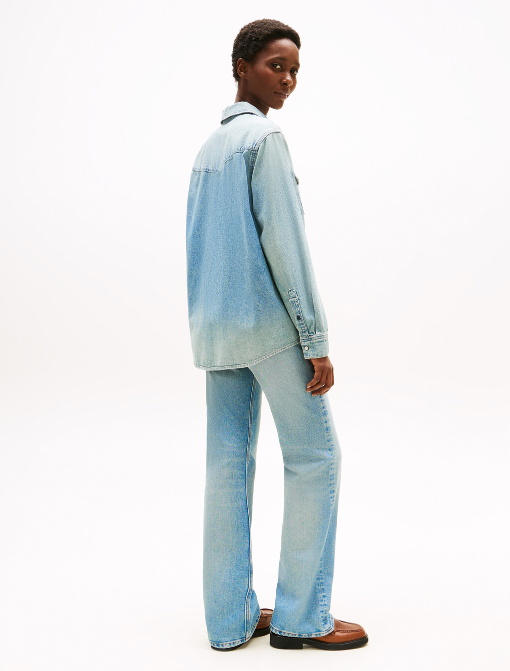 Relaxed Denim Shirt, Lex, hi-res