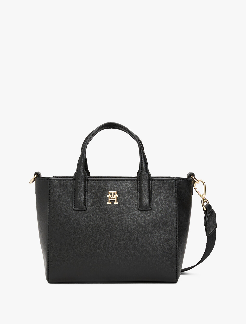 TH Soft Logo Strap Tote, Black, hi-res