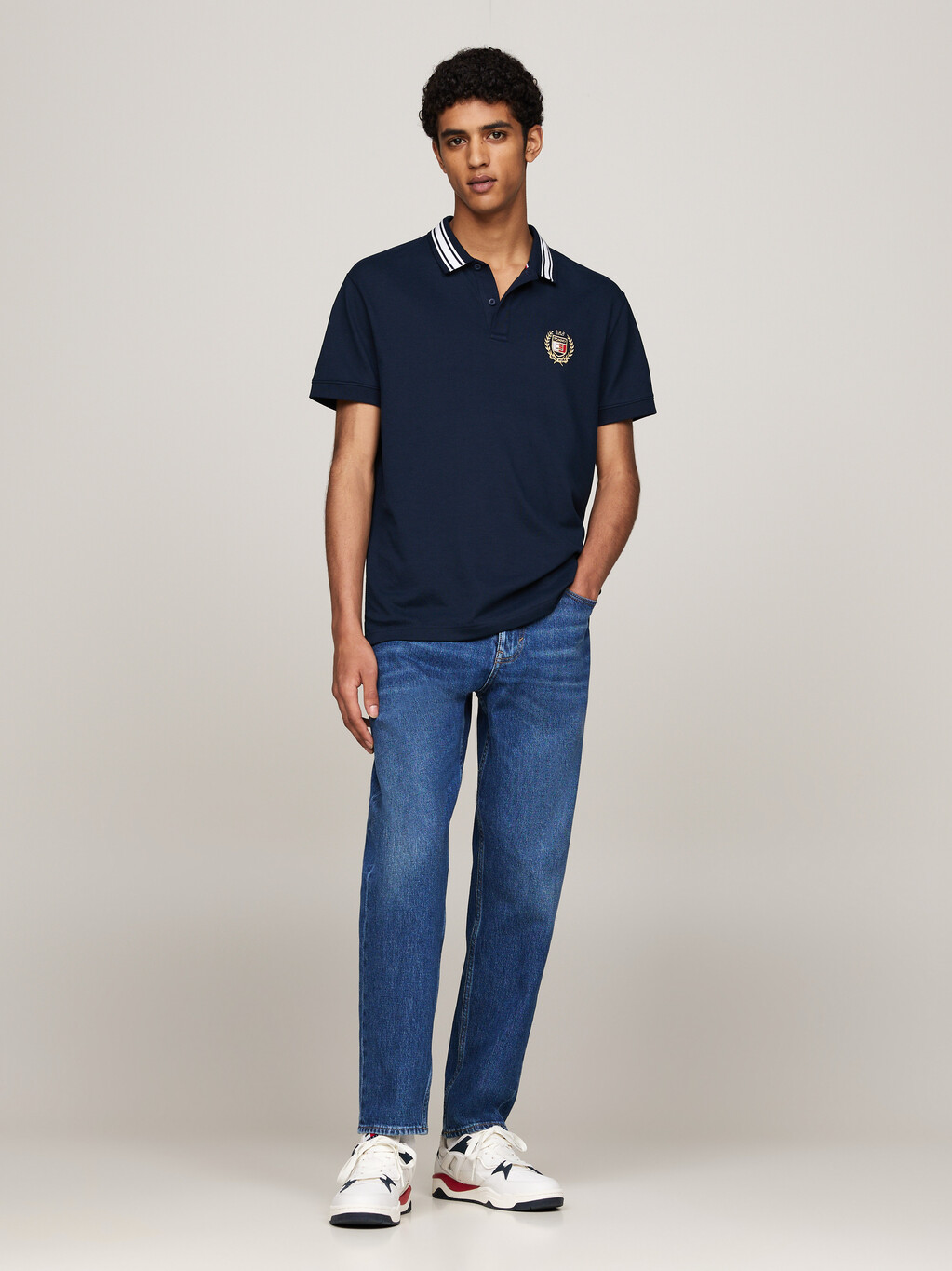 Varsity Regular Polo, Dark Night Navy, hi-res