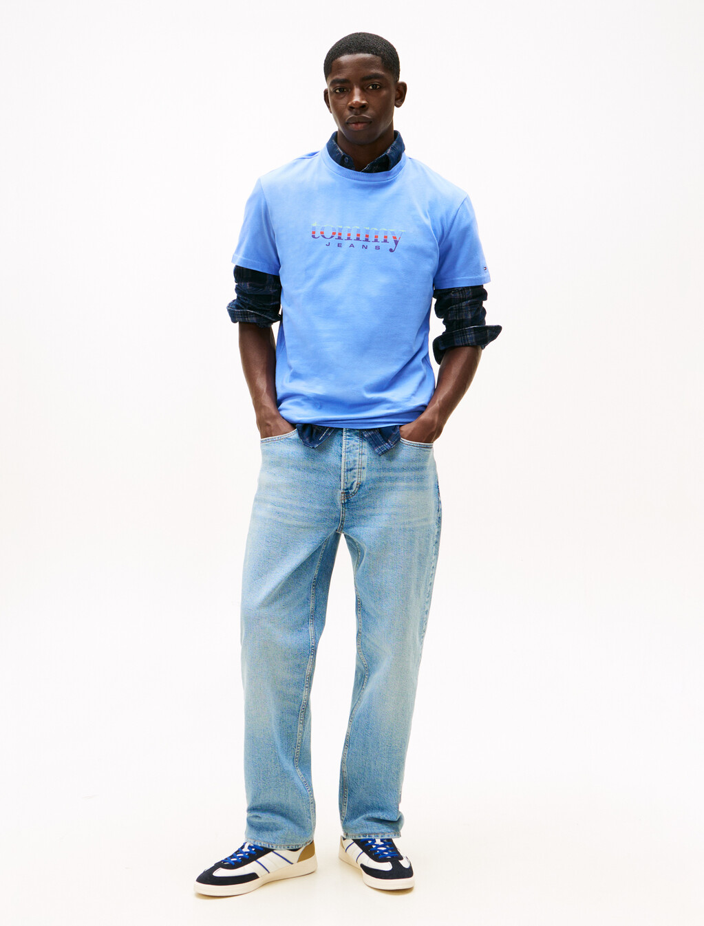 Logo Jersey Slim T-Shirt, Light Horizon Blue, hi-res