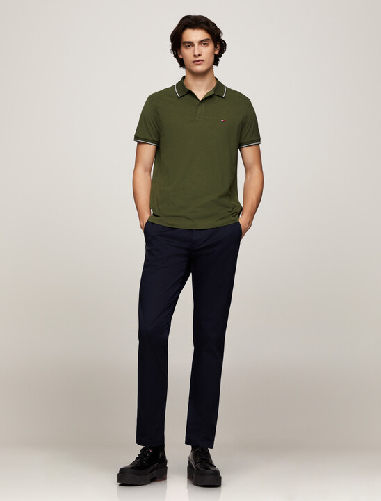 Regular Tipped Jersey Polo Shirt