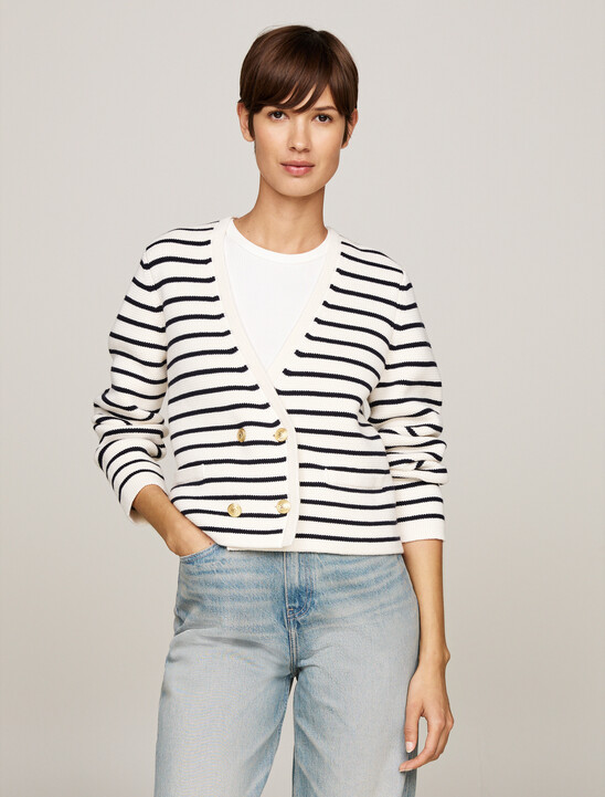 Breton Stripe Cardigan