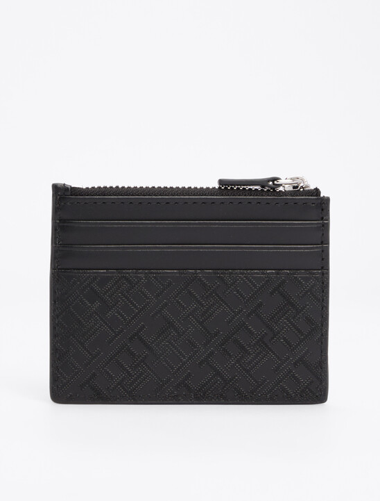 TH Monogram Leather Credit Card Holder