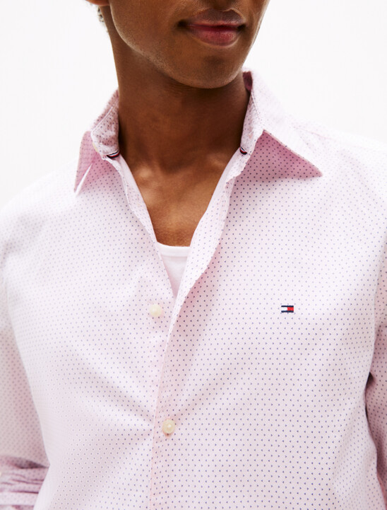 TH Flex Poplin Micro Print Shirt