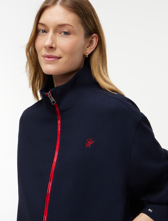 Lightweight Relaxed Zip-Thru Bomber Jacket