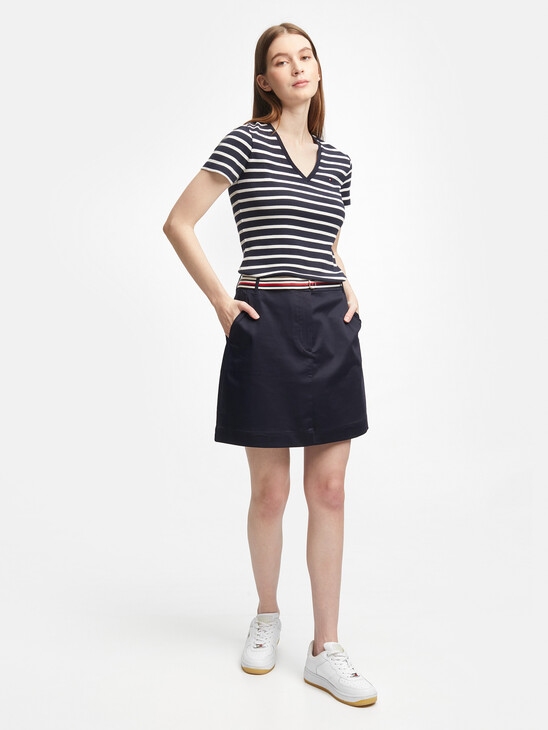 London Belted Short Skirt