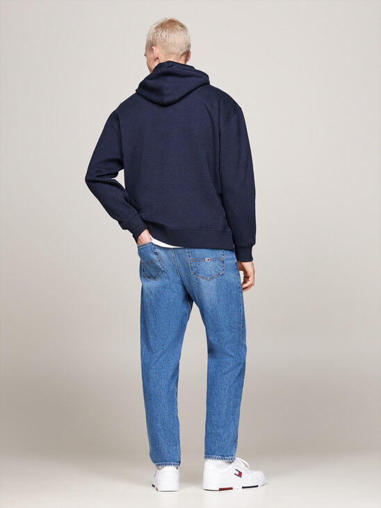 Tommy Flag Badge Mélange Relaxed Hoody