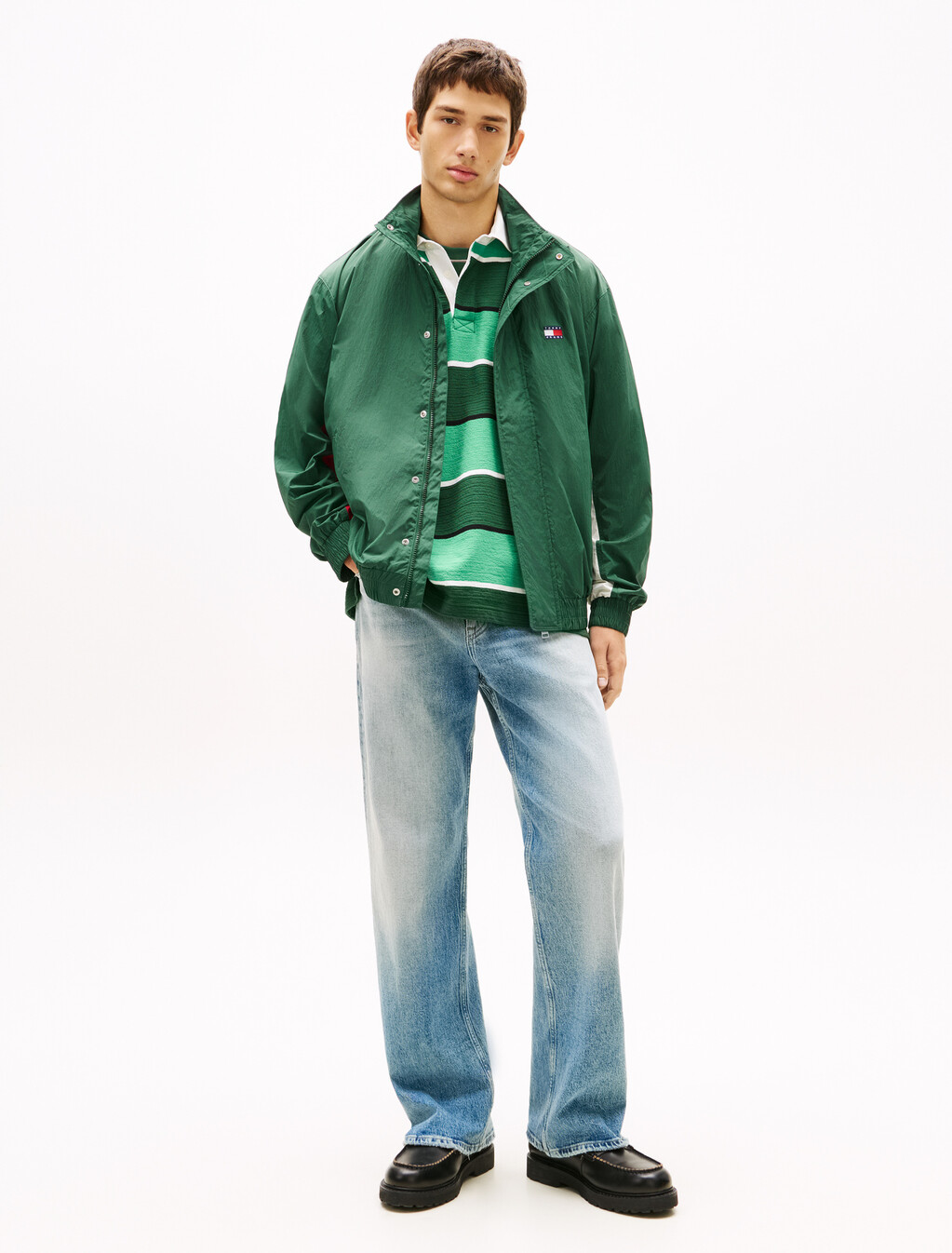 Flag Badge Back Logo Water Repellent Jacket, Shadow Pine, hi-res