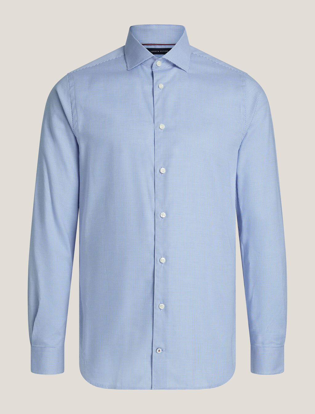 Smart Casual Check Slim Fit Shirt, Th Classic Blue Check, hi-res
