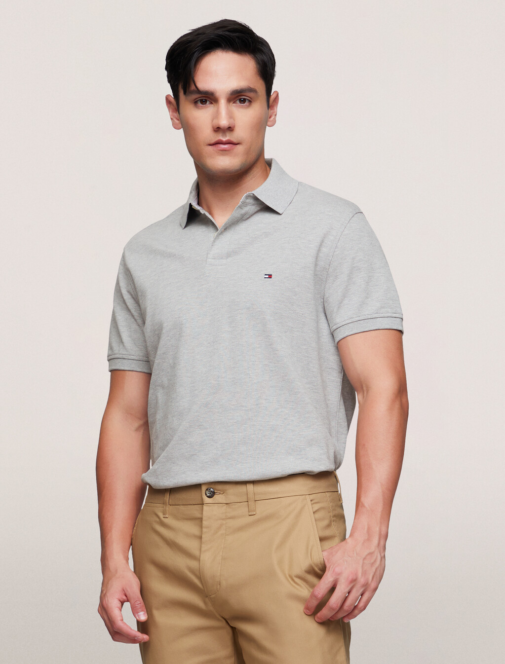 1985 Collection Regular Polo, Light Grey Heather, hi-res