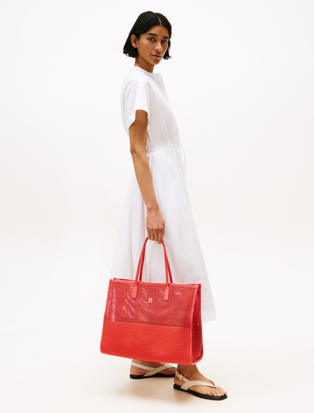 City Woven Summer Tote, Rustic Clay, hi-res