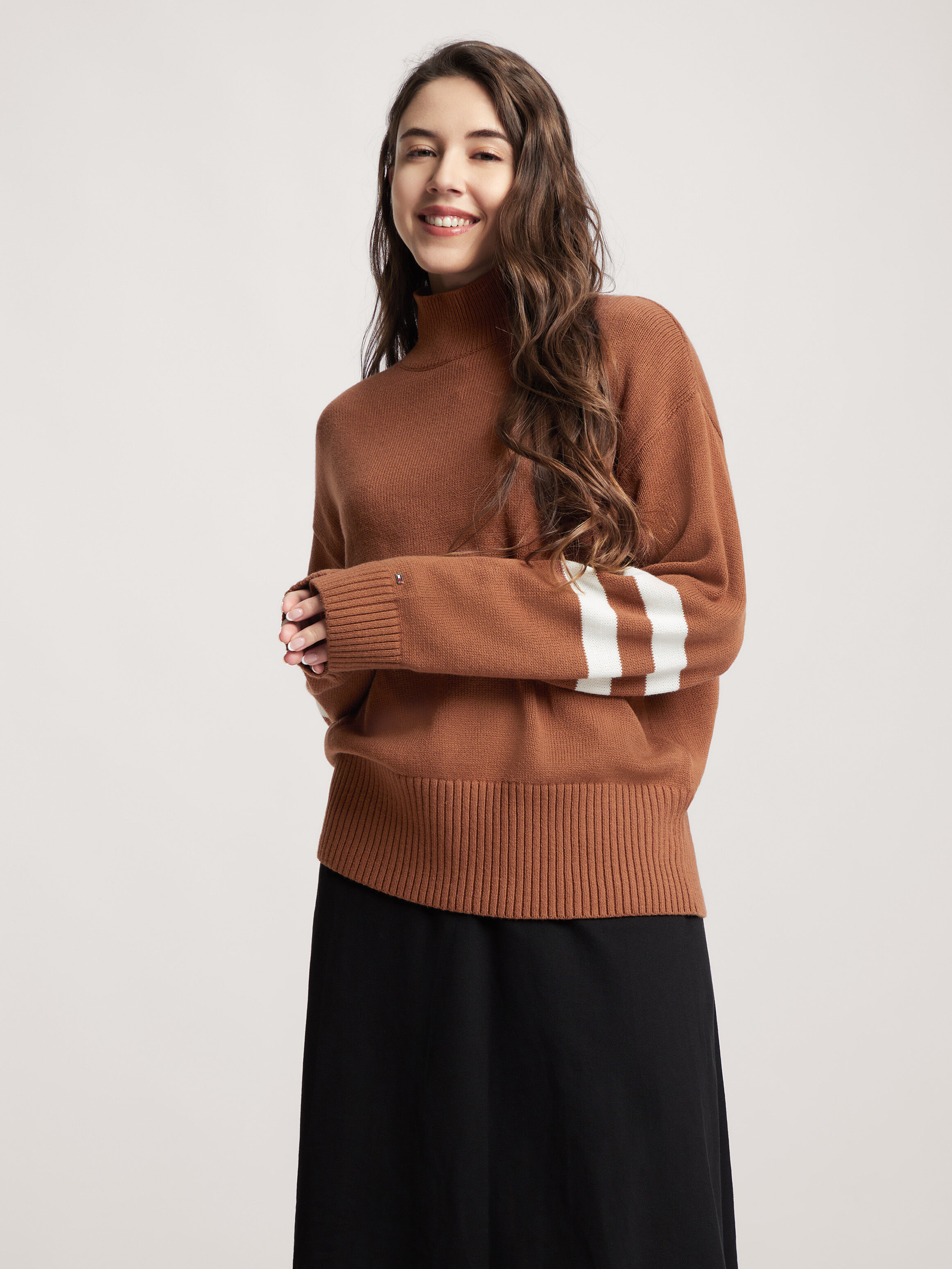 Mock neck new arrivals sweater tommy hilfiger