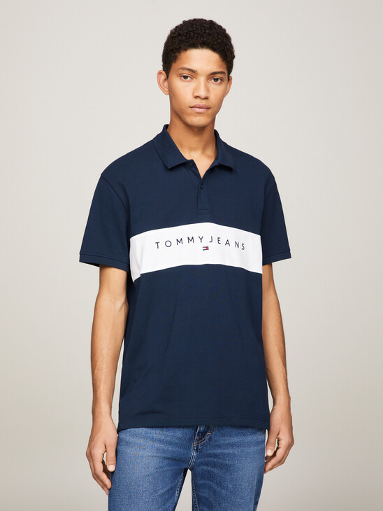 Colour-Blocked Panel Regular Fit Polo