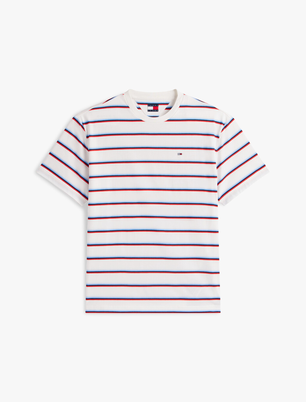 Hilfiger Flag Stripe Relaxed Jersey T-Shirt, Ecru Stripe, hi-res