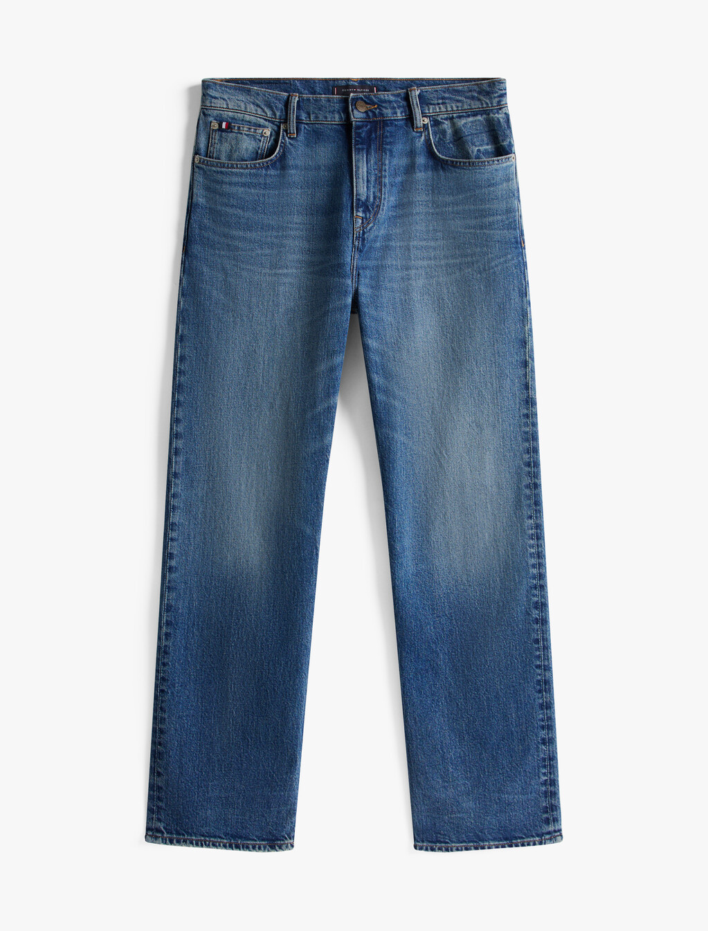 Relaxed Straight Leg Jeans, Sanford Blue, hi-res