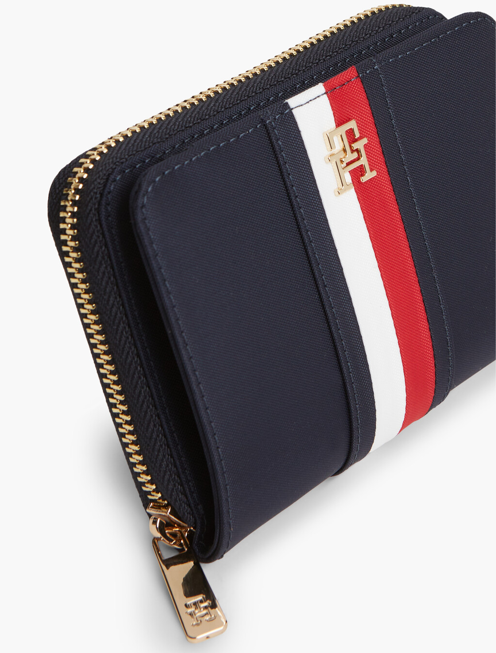Hilfiger Icon Global Stripe Zip-Around Wallet, Space Blue, hi-res