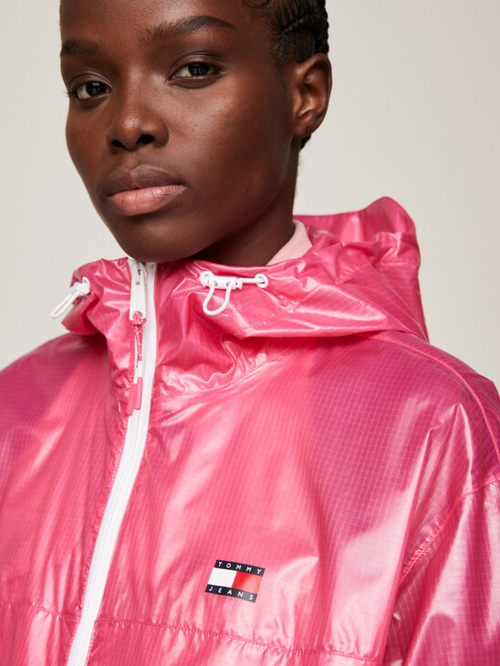 Packable Glossy Chicago Windbreaker
