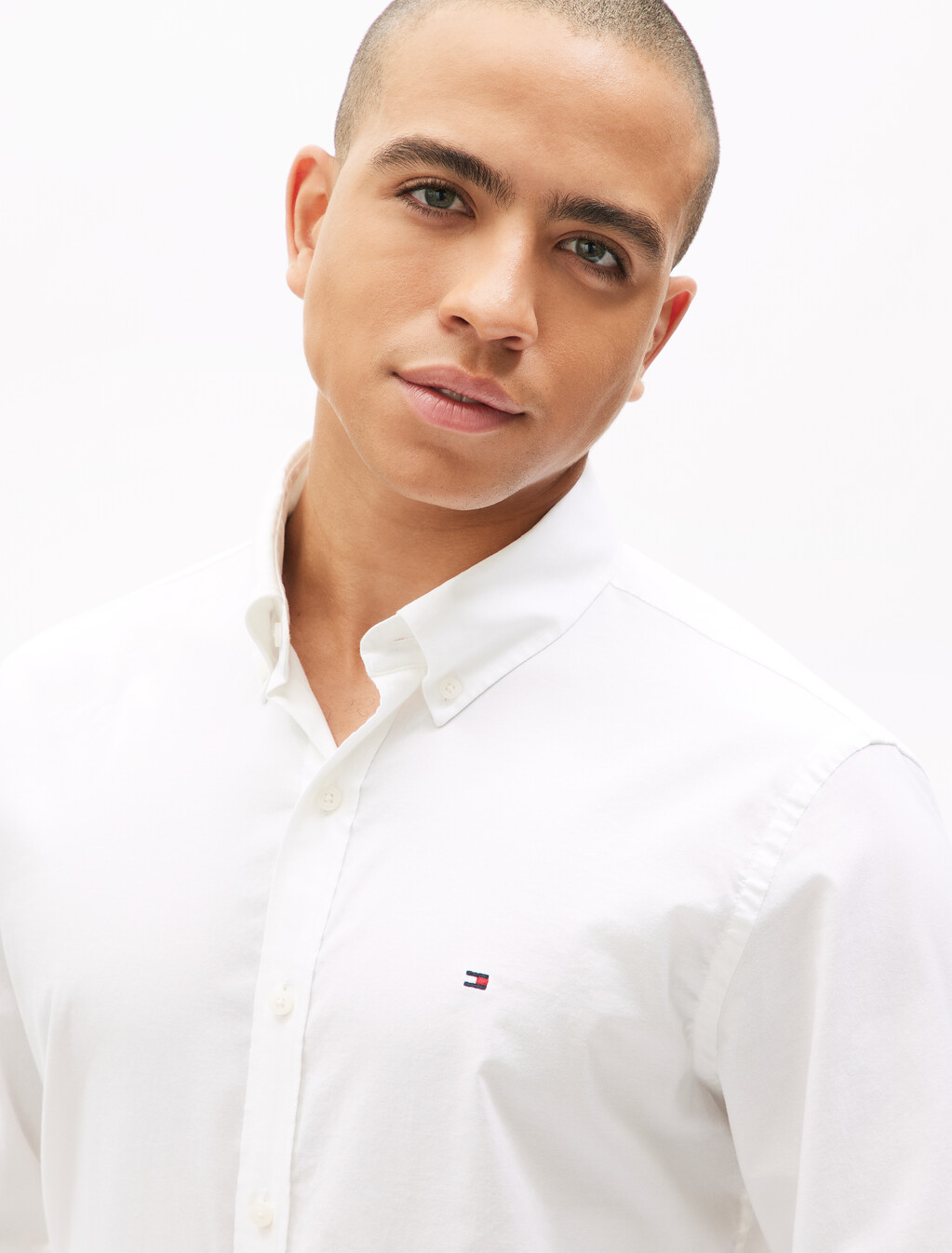 Lightweight Oxford Solid Shirt, Th Optic White, hi-res