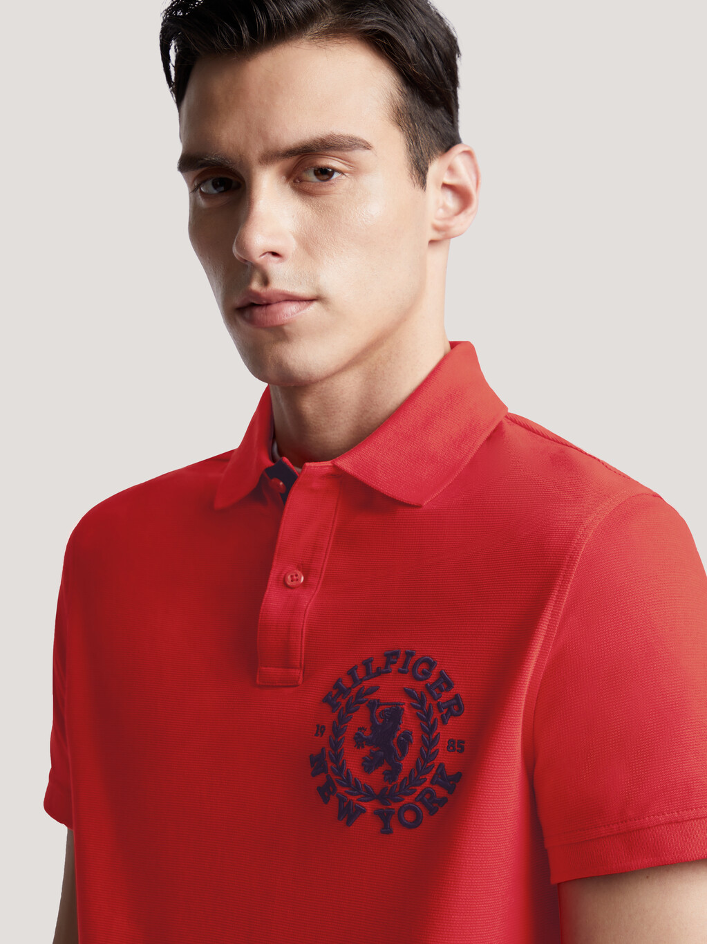 TH Crest Polo | red | Tommy Hilfiger Malaysia