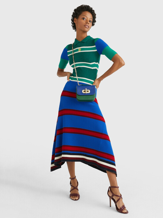 CREST SLIM FIT MIDI JUMPER DRESS