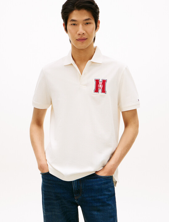 Regular Fit Appliqué Honeycomb Polo Shirt