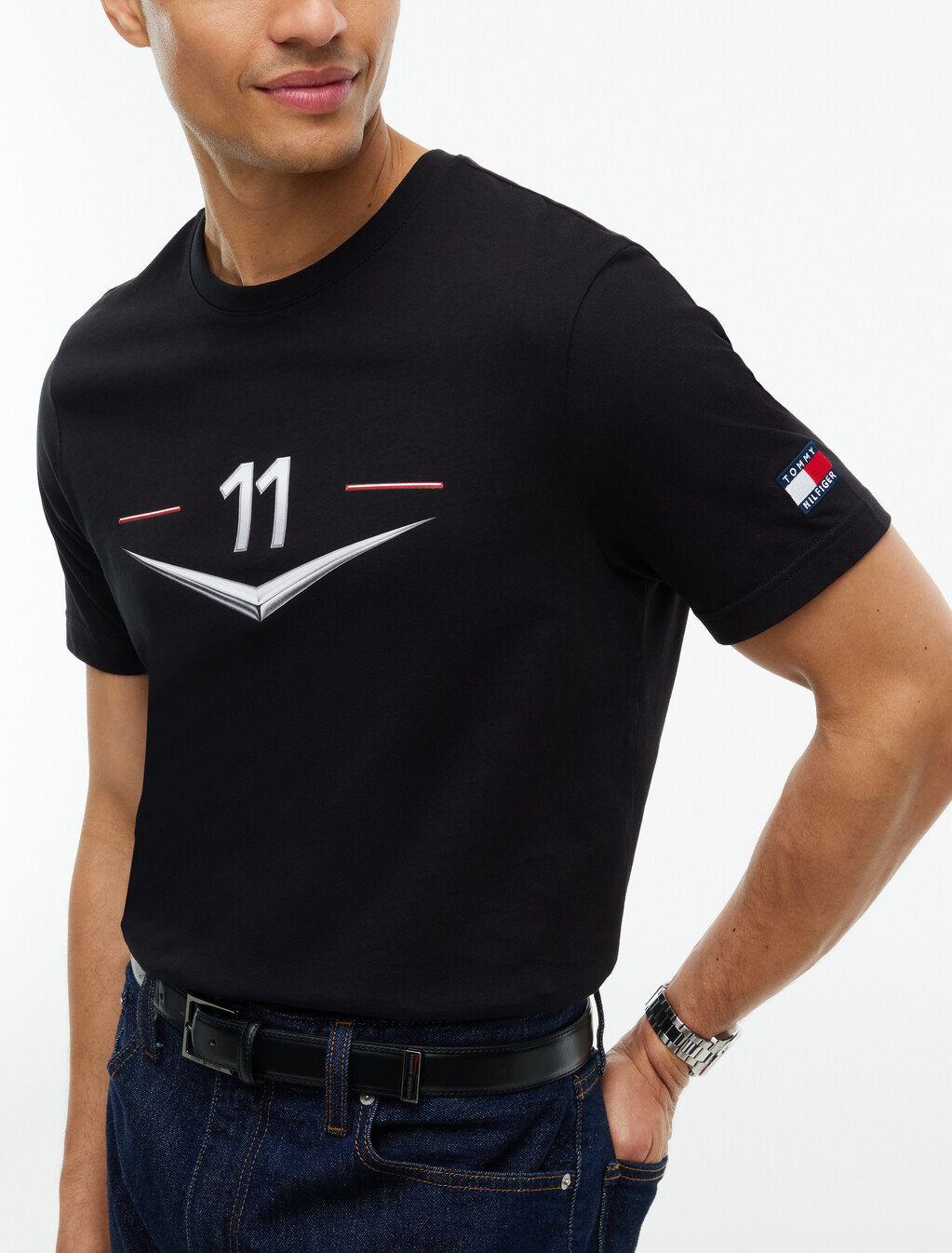 TH x Cadillac Formula 1&reg; Team T-Shirt, Black, hi-res