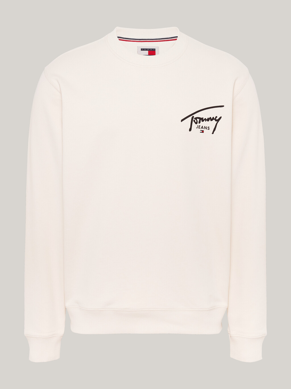 Signature Logo Back Graphic Sweatshirt, Newsprint, hi-res