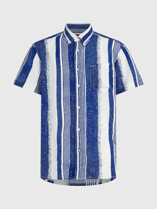 Stripe Archive Short Sleeve Linen Shirt